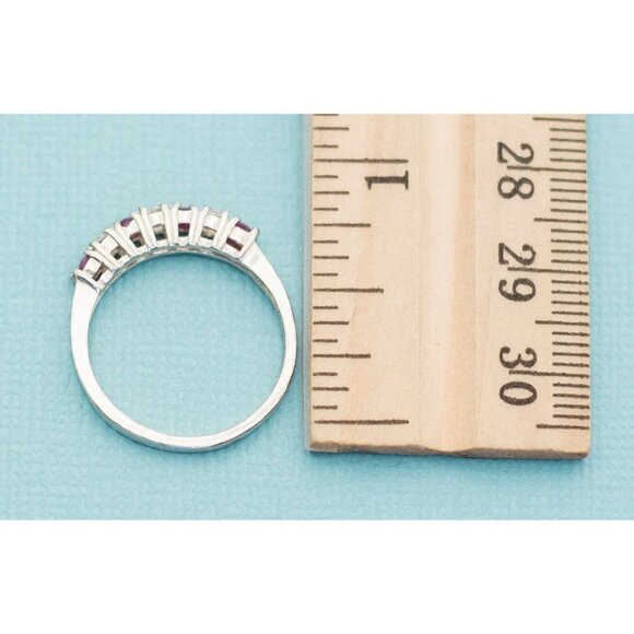 Vintage Sterling Silver Gemstone Ring Size 8 E20 - Picture 3 of 3